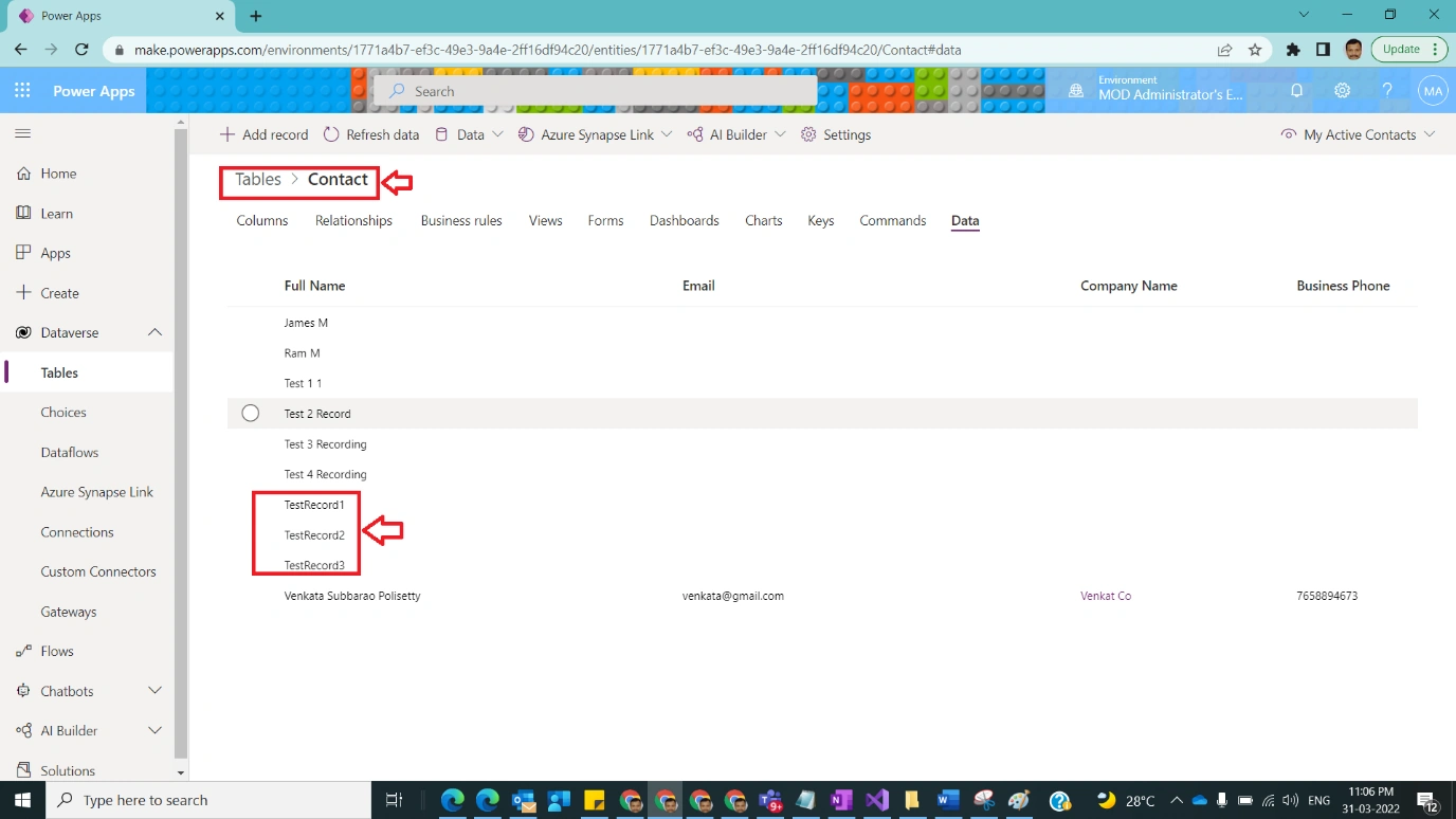 Prepare Quick Test Data Using Power Automate Figure 9