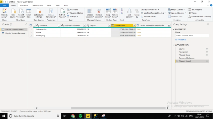 Preparing Data For Power BI Report and Dashboard