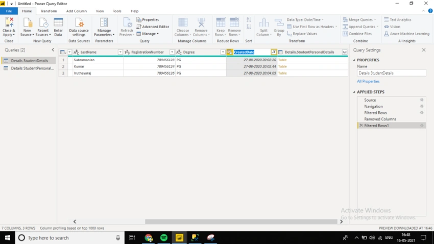 Preparing Data For Power BI Report and Dashboard