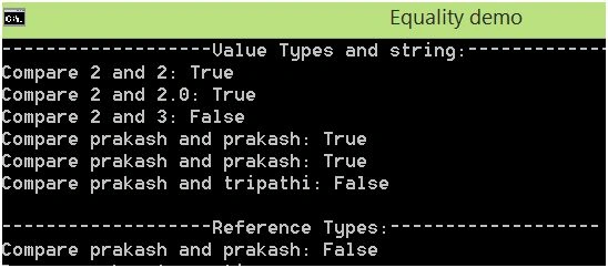 see output