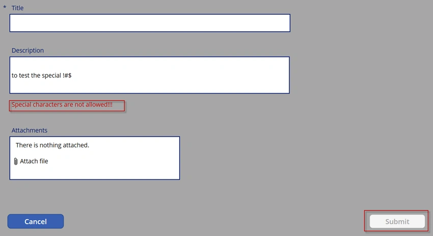 Prevent Special Characters in PowerApps Forms