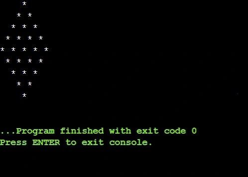 Diamond Star Pattern in Java