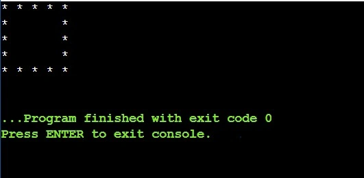 Hollow Square Star Pattern in Java