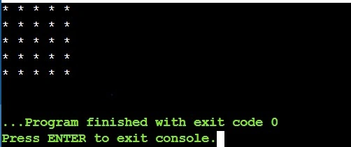 Square star pattern in Java
