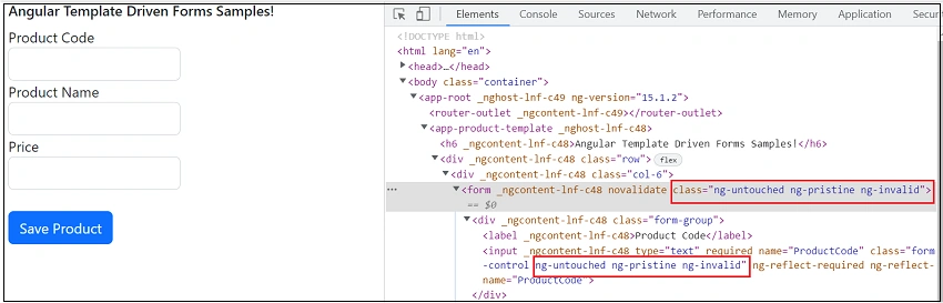 Pristine vs Dirty, Touched vs Untouched, Valid vs Invalid In Angular