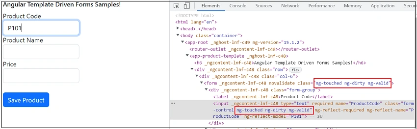 Pristine vs Dirty, Touched vs Untouched, Valid vs Invalid In Angular