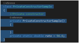 Private Constructor In C#