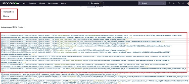 SQL Debugging