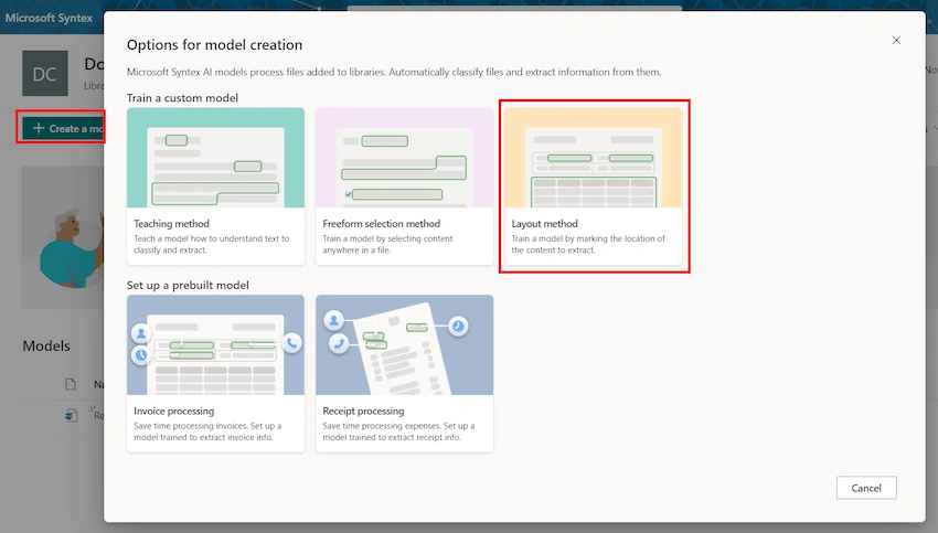 Process Structured Documents with Microsoft Syntex
