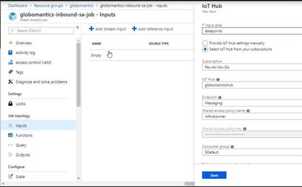 Processing Data With Azure Stream Analytics