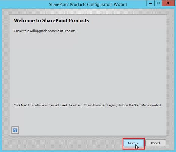 SharePoint Product Configuration Wizard