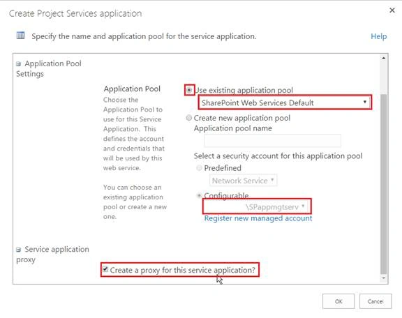 Project Services application