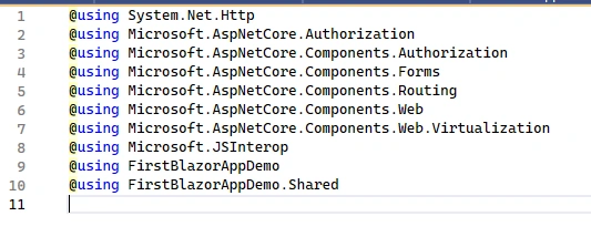 Project Structure Of Blazor In ASP.NET Core
