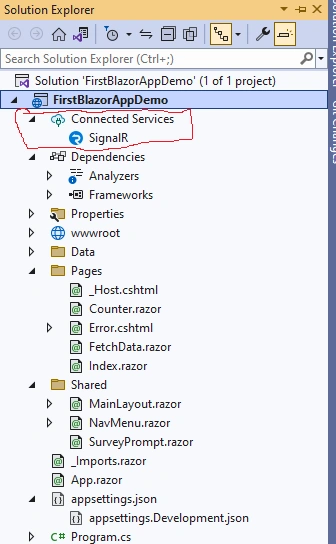 Project Structure Of Blazor In ASP.NET Core