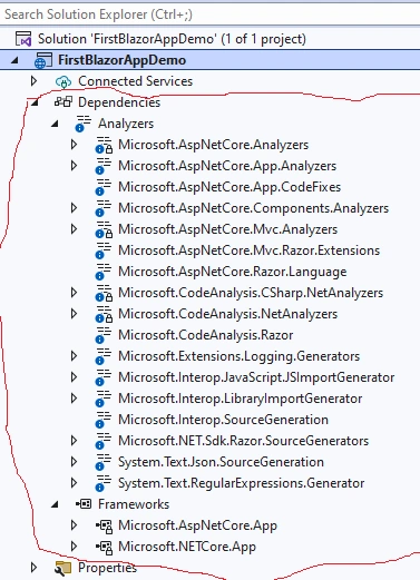Project Structure Of Blazor In ASP.NET Core
