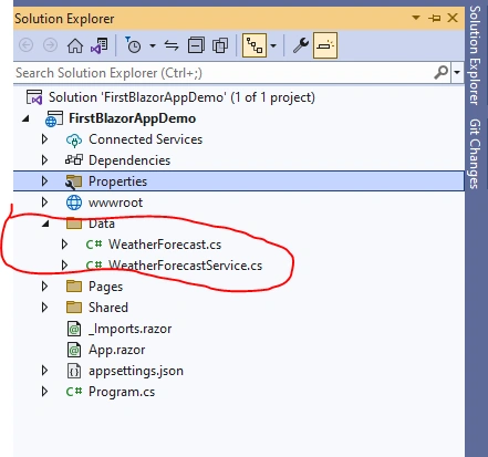 Project Structure Of Blazor In ASP.NET Core