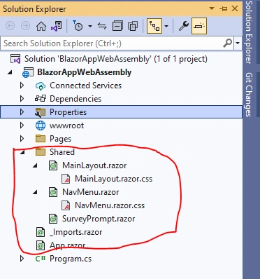 Project Structure Of Blazor WebAssembly Project In ASP.NET Core 7.0
