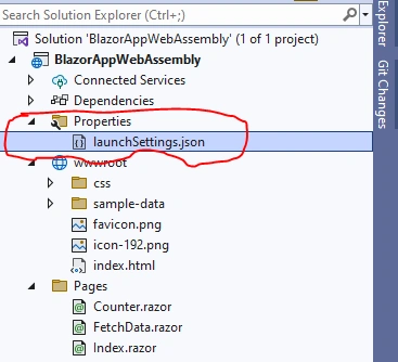Project Structure Of Blazor WebAssembly Project In ASP.NET Core 7.0