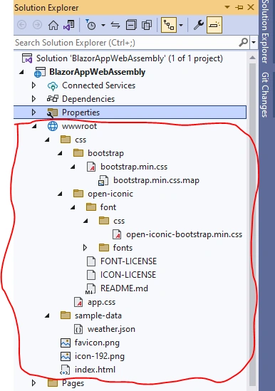 Project Structure Of Blazor WebAssembly Project In ASP.NET Core 7.0