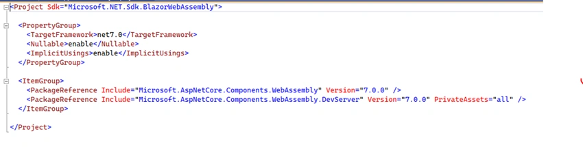 Project Structure Of Blazor WebAssembly Project In ASP.NET Core 7.0