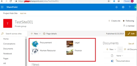 Promoted Links Web Part In SharePoint Online Modern Page