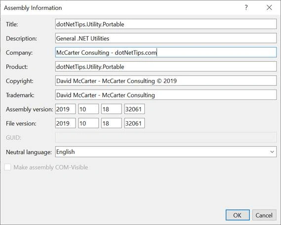 Properly Setting Up .NET Framework Projects