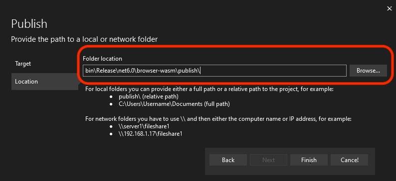 published files