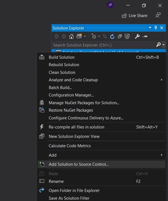 Publish .NET Core WebApp to Azure