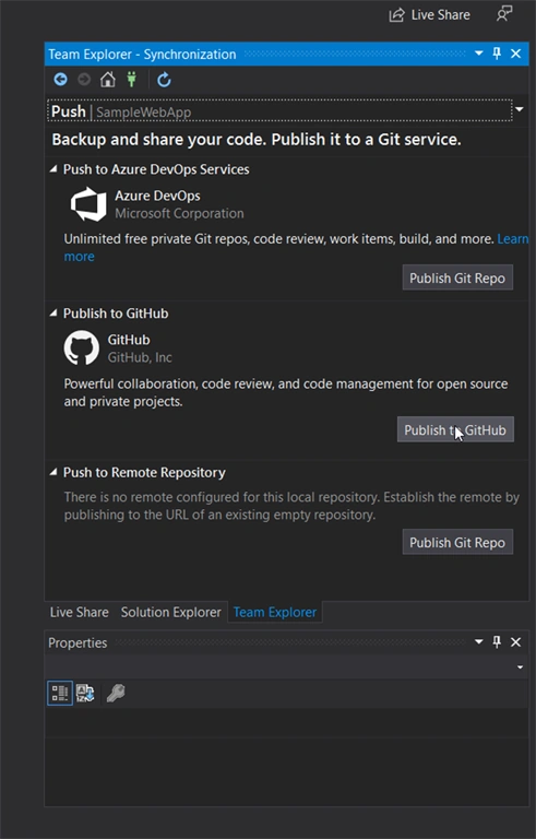 Publish .NET Core WebApp to Azure