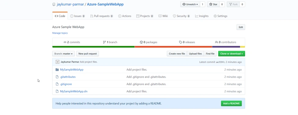 Publish .NET Core WebApp to Azure