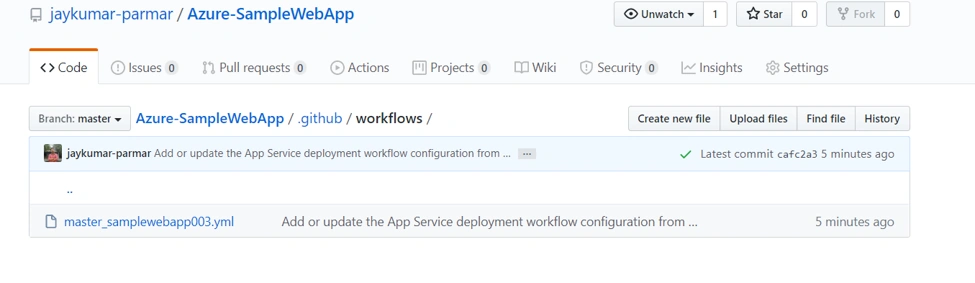 Publish .NET Core WebApp to Azure