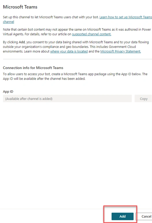 Publish Power Virtual Agents ChatBot And Deploy To MS Teams