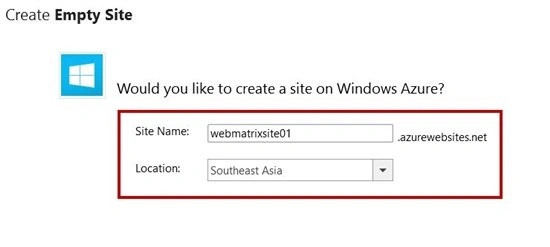 Empty Site