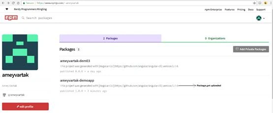 Npm registry