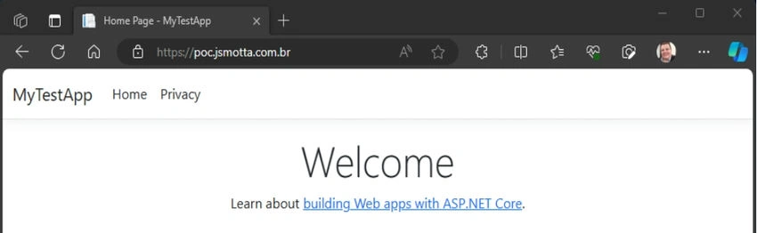 Welcome app