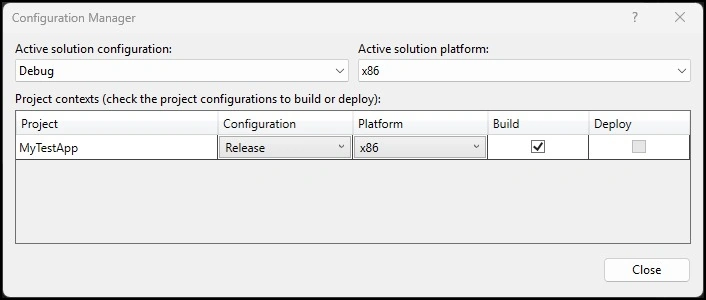 Active solution
