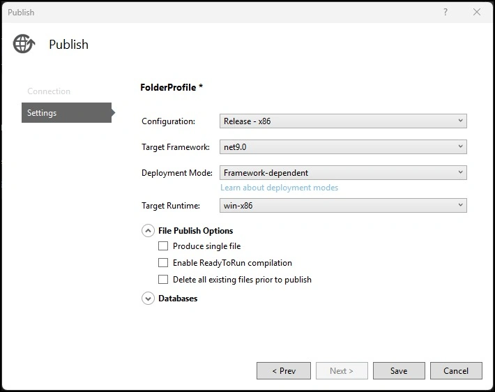Publish Configuration