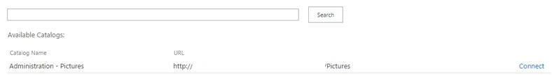 Connect to catalog