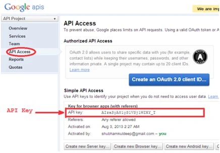 Api key