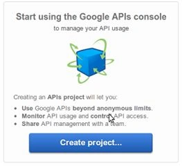 create a project