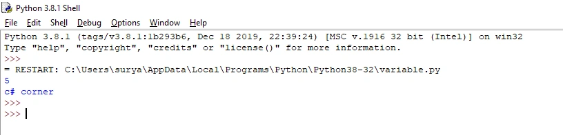 Python Variables