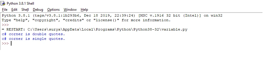 Python Variables