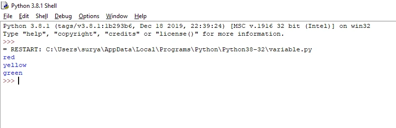 Python Variables