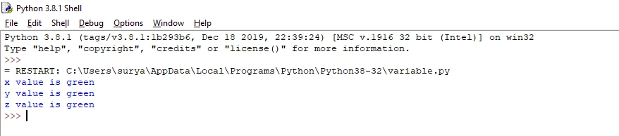 Python Variables