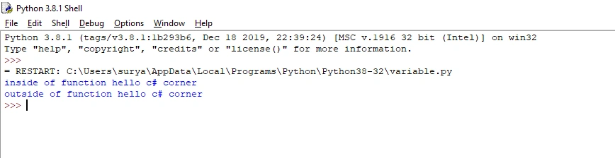 Python Variables