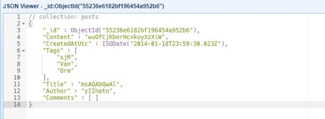 Query on Stored Data in MongoDB