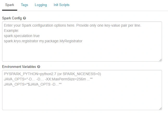 Initial configurations