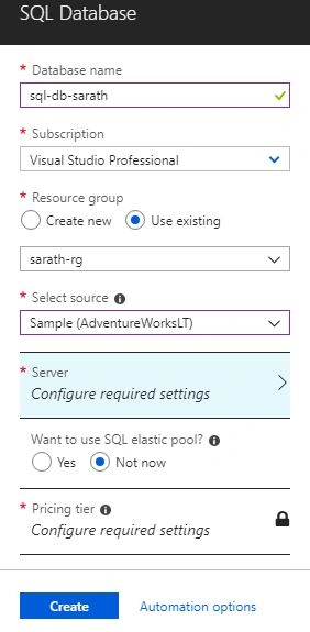 SQL database