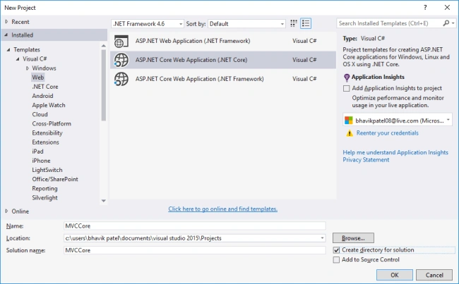ASP.NET Core Web Application