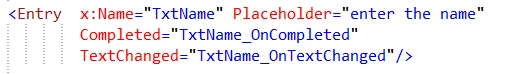 Xaml Code